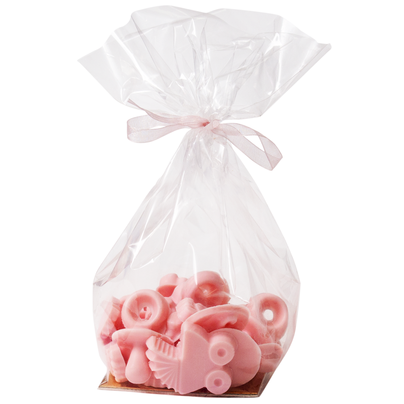 Пакет бебешки форми розови